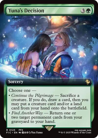 Yuna's Decision (Extended Art) (Commander: FINAL FANTASY) Near Mint Foil