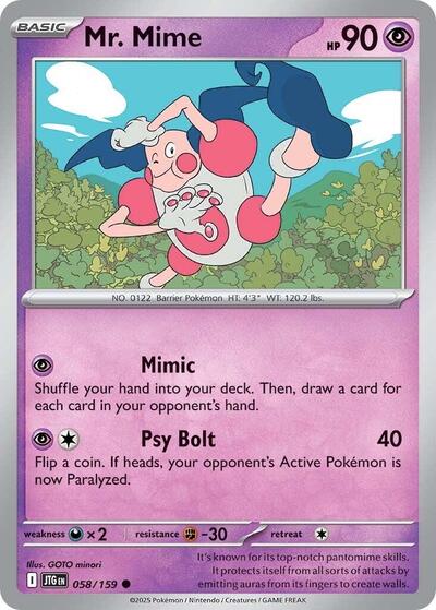 Mr. Mime (SV09: Journey Together) Near Mint - Nick Nack's Full Frontal Attack