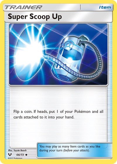 Super Scoop Up (Shining Legends) Medium Play - Nick Nack's Full Frontal Attack