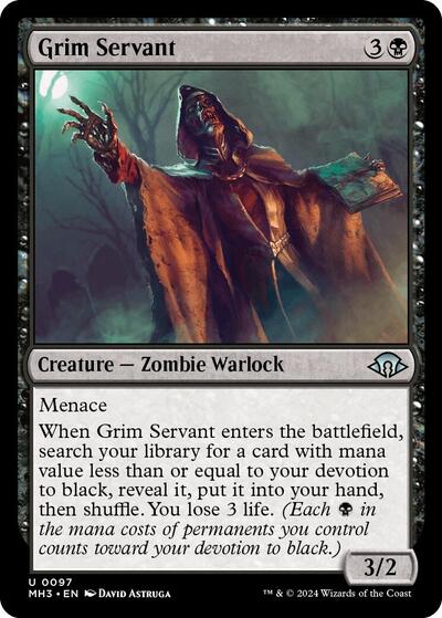 Grim Servant (Modern Horizons 3) Near Mint - Nick Nack's Full Frontal Attack