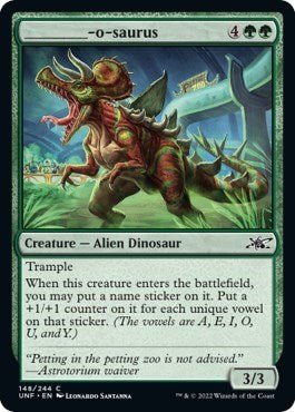 ________-o-saurus (Unfinity) Near Mint - Nick Nack's Full Frontal Attack