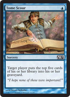 Tome Scour (Magic 2014 Core Set) Near Mint - Nick Nack's Full Frontal Attack