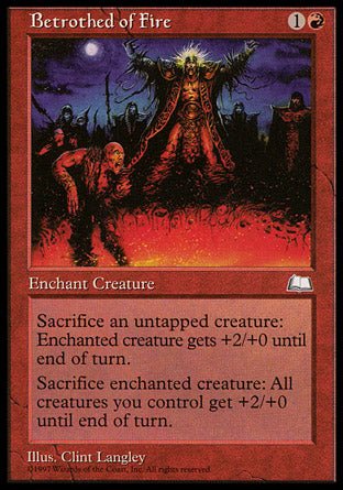 Betrothed of Fire (Weatherlight) Light Play - Nick Nack's Full Frontal Attack