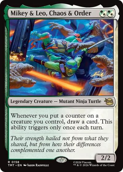 Mikey & Leo, Chaos & Order (Teenage Mutant Ninja Turtles) Near Mint
