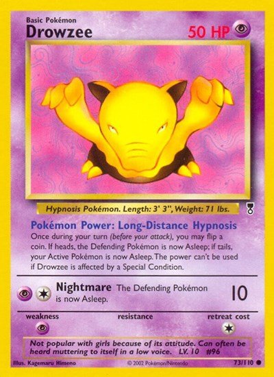 Drowzee (Legendary Collection) Heavy Play - Nick Nack's Full Frontal Attack