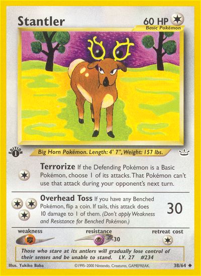Stantler (Neo Revelation) Light Play 1st Edition