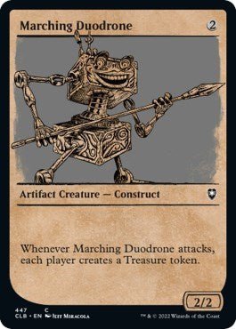 Marching Duodrone (Showcase) (Commander Legends: Battle for Baldur's Gate) Near Mint - Nick Nack's Full Frontal Attack