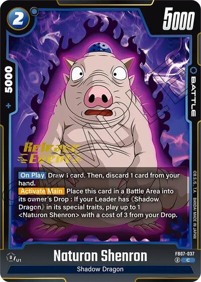 Naturon Shenron FB07-037 (Wish For Shenron Release Event Cards) Near Mint