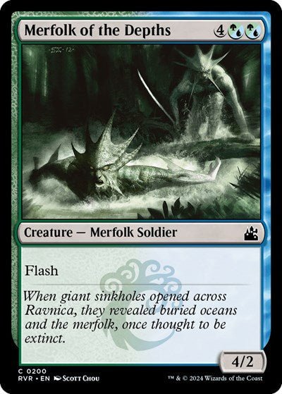 Merfolk of the Depths (Ravnica Remastered) Near Mint - Nick Nack's Full Frontal Attack