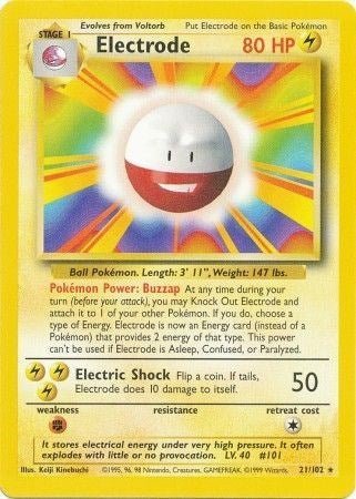 Electrode (Base Set) Near Mint - Nick Nack's Full Frontal Attack