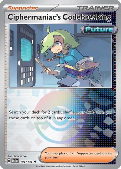 Ciphermaniac's Codebreaking (Poke Ball Pattern) (SV: Prismatic Evolutions) Near Mint Holofoil