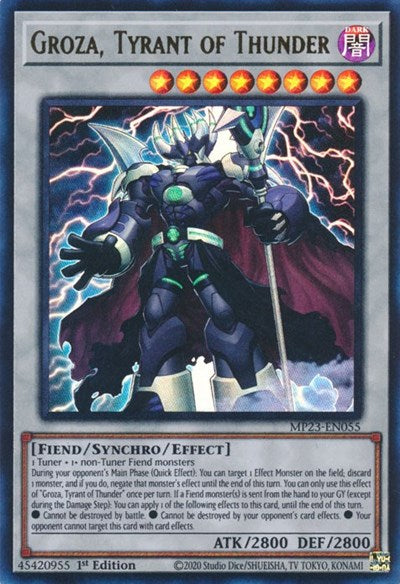 Groza, Tyrant of Thunder (25th Anniversary Tin: Dueling Heroes Mega Pack) Light Play 1st Edition