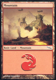 Mountain (300) (Mirrodin) Light Play