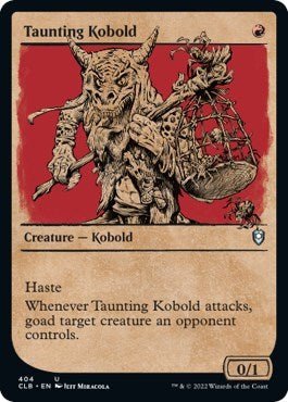 Taunting Kobold (Showcase) (Commander Legends: Battle for Baldur's Gate) Near Mint - Nick Nack's Full Frontal Attack