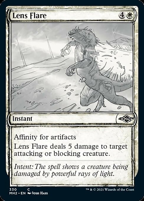 Lens Flare (Showcase) (Modern Horizons 2) Light Play Foil - Nick Nack's Full Frontal Attack