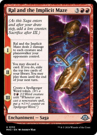 Ral and the Implicit Maze (Modern Horizons 3) Near Mint - Nick Nack's Full Frontal Attack
