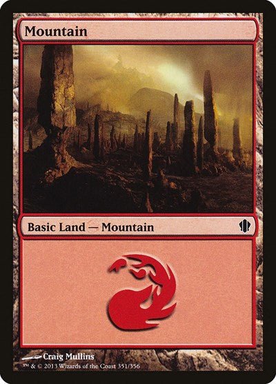 Mountain (351) (Commander 2013) Near Mint - Nick Nack's Full Frontal Attack