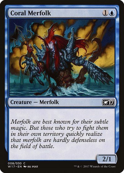 Coral Merfolk (Welcome Deck 2017) Near Mint - Nick Nack's Full Frontal Attack