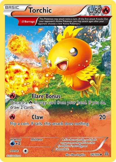 Torchic (Omega) (XY - Primal Clash) Light Play