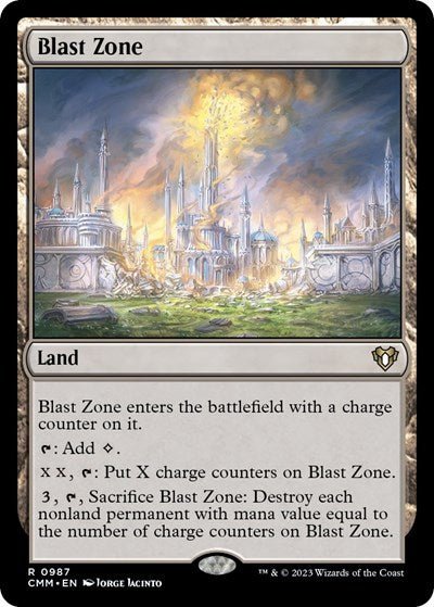 Blast Zone (Commander Masters) Near Mint - Nick Nack's Full Frontal Attack
