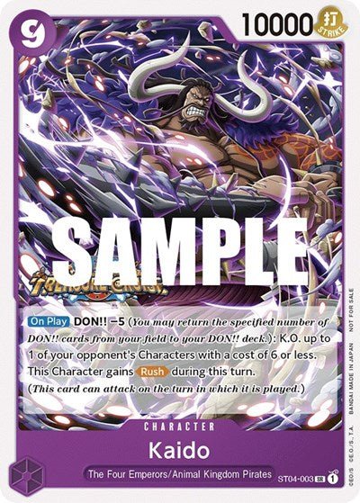 Kaido (Tournament Pack Vol. 5) (One Piece Promotion Cards) Near Mint - Nick Nack's Full Frontal Attack