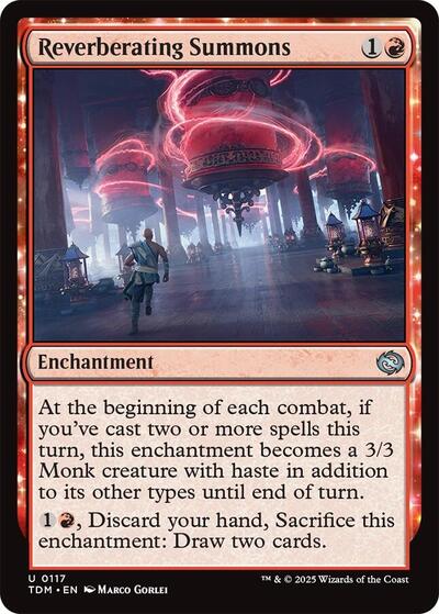 Reverberating Summons (Tarkir: Dragonstorm) Near Mint - Nick Nack's Full Frontal Attack