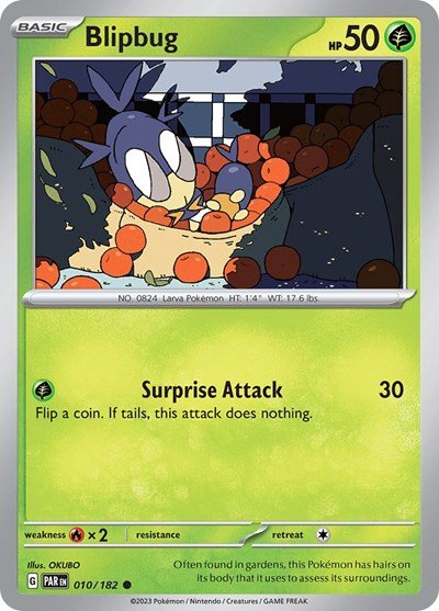 Blipbug (Scarlet and Violet: Paradox Rift) Near Mint - Nick Nack's Full Frontal Attack