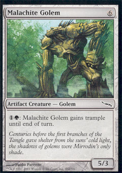 Malachite Golem (Mirrodin) Light Play