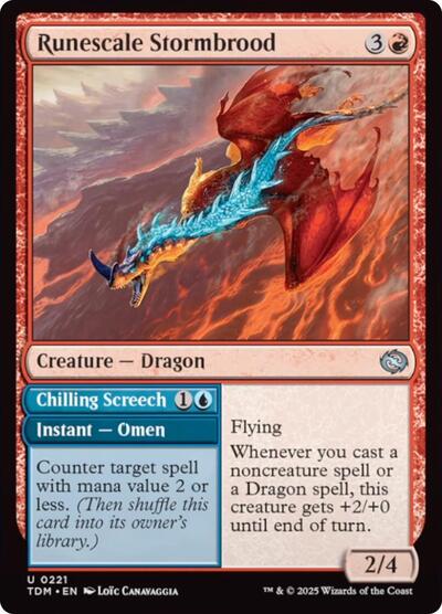 Runescale Stormbrood (Tarkir: Dragonstorm) Near Mint - Nick Nack's Full Frontal Attack