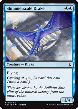 Shimmerscale Drake (Amonkhet) Near Mint - Nick Nack's Full Frontal Attack