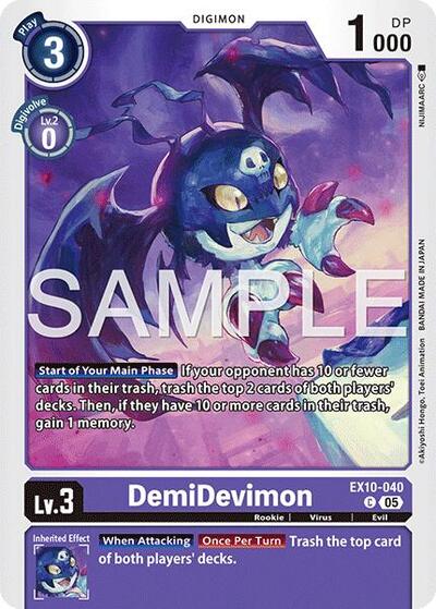 DemiDevimon (Sinister Order) Near Mint - Nick Nack's Full Frontal Attack