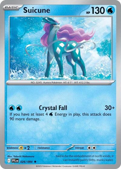 Suicune (ME02: Phantasmal Flames) Near Mint Holofoil - Nick Nack's Full Frontal Attack