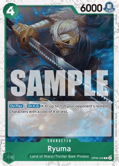 Ryuma (Jolly Roger Foil) (Premium Booster) Near Mint Foil - Nick Nack's Full Frontal Attack