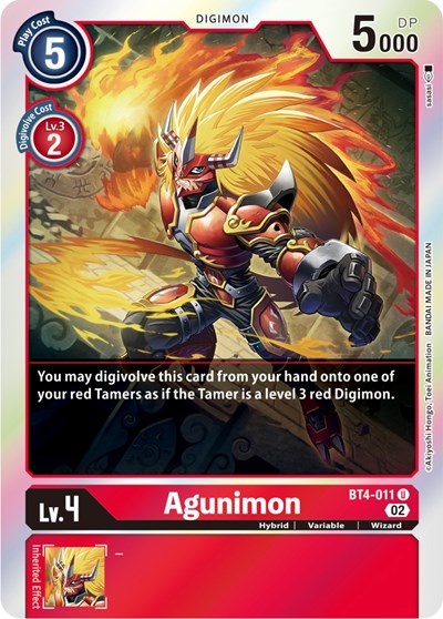 Agunimon (Resurgence Booster Reprint) (Resurgence Booster) Near Mint Foil