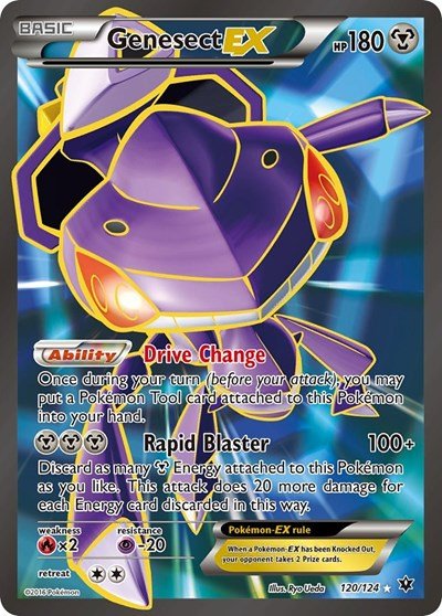 Genesect EX (Full Art) (XY - Fates Collide) Near Mint Holofoil - Nick Nack's Full Frontal Attack