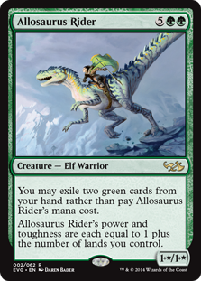 Allosaurus Rider (Duel Decks Anthology: Elves vs Goblins) Near Mint