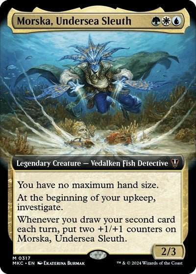 Morska, Undersea Sleuth (Extended Art) (Commander: Murders at Karlov Manor) Near Mint - Nick Nack's Full Frontal Attack