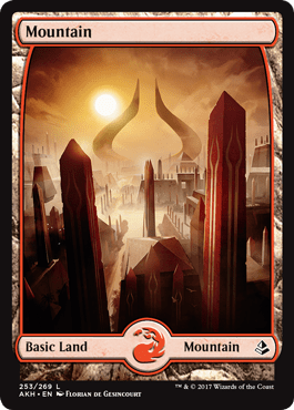 Mountain (Amonkhet) Near Mint - Nick Nack's Full Frontal Attack