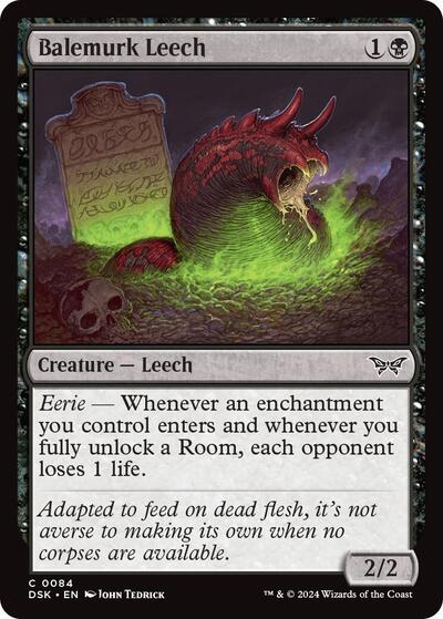 Balemurk Leech (Duskmourn: House of Horror) Near Mint - Nick Nack's Full Frontal Attack