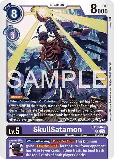 SkullSatamon (Sinister Order) Near Mint - Nick Nack's Full Frontal Attack