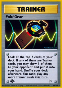 PokeGear (Neo Genesis) Light Play 1st Edition