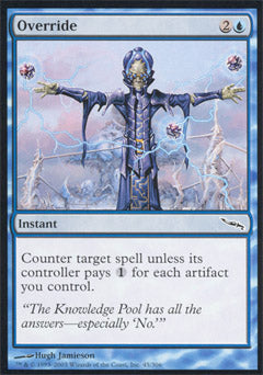 Override (Mirrodin) Light Play