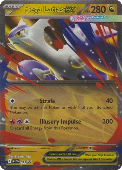 Mega Latias ex - 011 (ME: Mega Evolution Promo) Near Mint Holofoil