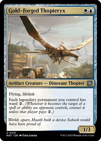 Gold-Forged Thopteryx (March of the Machine: The Aftermath) Near Mint - Nick Nack's Full Frontal Attack