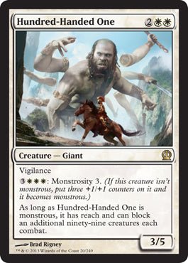 Hundred - Handed One (Theros) Near Mint Foil - Nick Nack's Full Frontal Attack