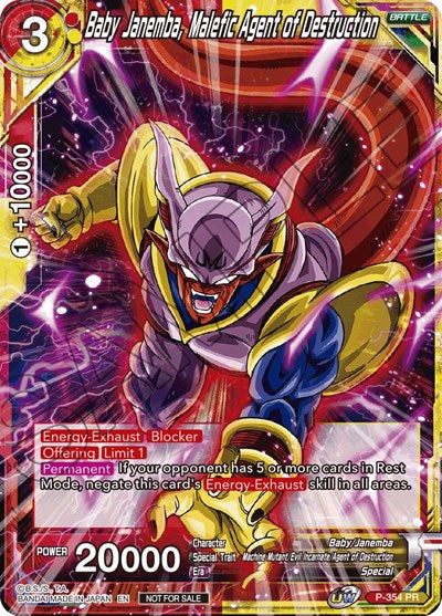 Baby Janemba, Malefic Agent of Destruction (Tournament Promotion Cards) Near Mint