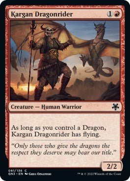 Kargan Dragonrider (Magic Game Night: Free - For - All) Near Mint - Nick Nack's Full Frontal Attack