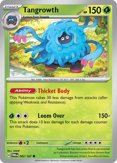 Tangrowth (SV06: Twilight Masquerade) Near Mint - Nick Nack's Full Frontal Attack