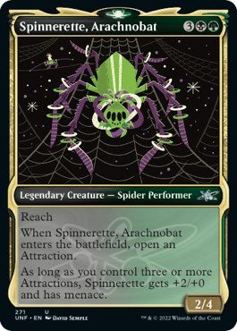 Spinnerette, Arachnobat (Showcase) (Unfinity) Near Mint