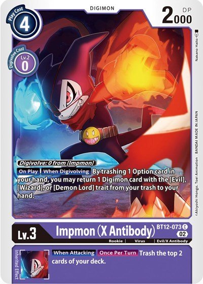 Impmon (X Antibody) (Across Time) Near Mint - Nick Nack's Full Frontal Attack